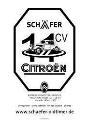 CitroÃƒÂ«n Oldtimer Katalog - SchÃƒÂ¤fer Traction-Ersatzteil-Service