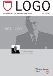 Hauszeitschrift der WÃƒÂ¼rttemberger Hypo Nr. 1/2001