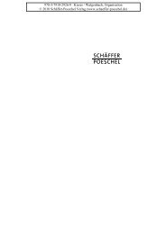 Inhaltsverzeichnis (PDF) - SchÃ¤ffer-Poeschel