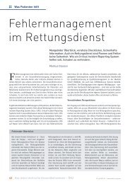 Fehlermanagement im Rettungsdienst - Schaffler Verlag