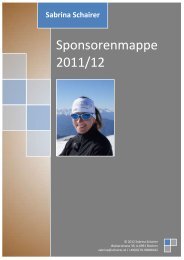 Sponsorenmappe 2011/12 - schairer.at