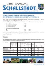 Bekanntmachung - Gemeinde.Schallstadt