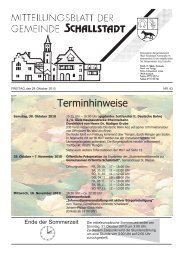 Terminhinweise - Gemeinde.Schallstadt