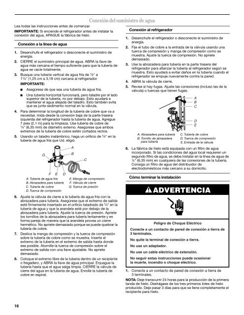 refrigerator user instructions - Commercial Laundry Equipment ...