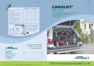 Carolift 6000 et 6900 - Handi Mobil