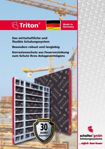 Das wirtschaftliche und flexible Schalungssystem ... - schaltec gmbh