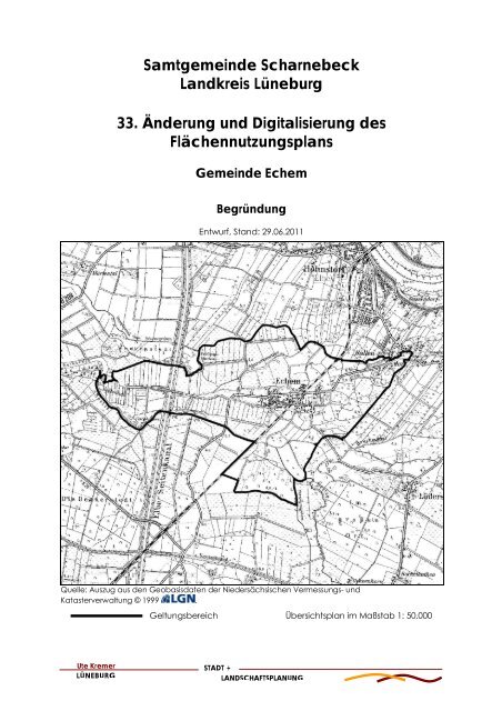 33. ÃƒÂ„nderung F-Plan Echem BegrÃƒÂ¼ndung - Samtgemeinde ...