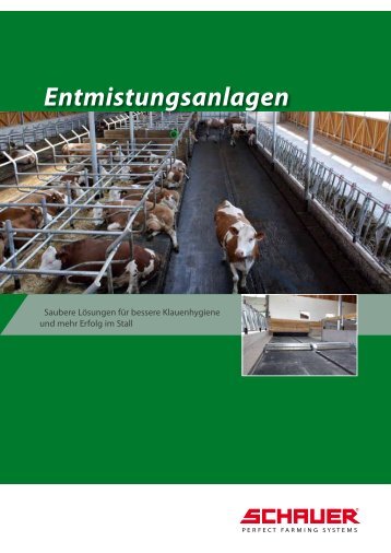 Hydro-Entmistungsanlagen - Schauer Agrotronic GmbH