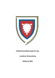 Abfallwirtschaftskonzept - Landkreis Schaumburg