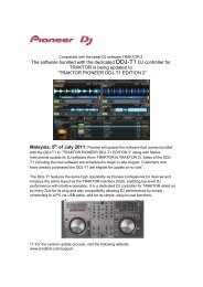 The software bundled with the dedicated DDJ-T1 DJ controller for ...
