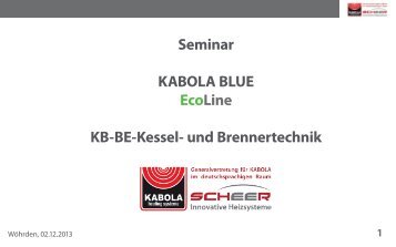 KB-Serie Schulungsunterlagen - Scheer