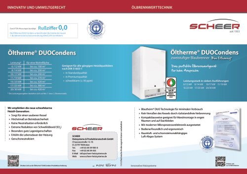 BroschÃ¼re DUOCondens - Scheer Heiztechnik GmbH