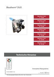 BlauthermÂ® DUO Technische Hinweise - Scheer