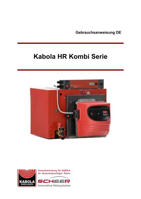 Anleitung HR-Serie combi
