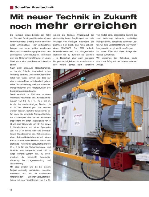 Scheffer News 1/2008 - Scheffer Krantechnik
