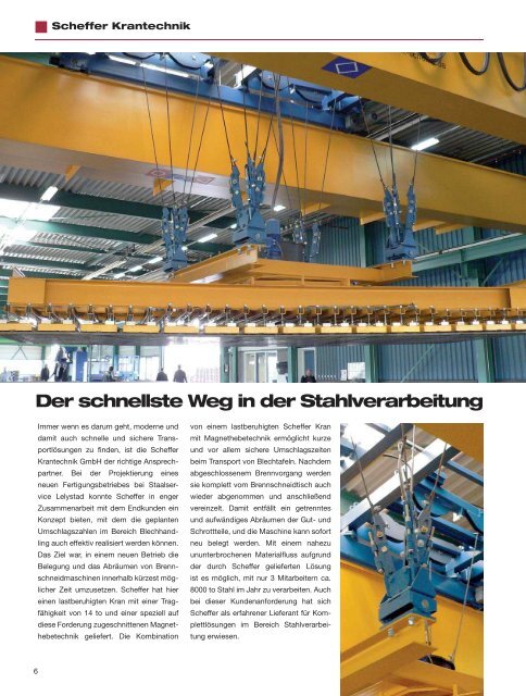 Scheffer News 1/2008 - Scheffer Krantechnik