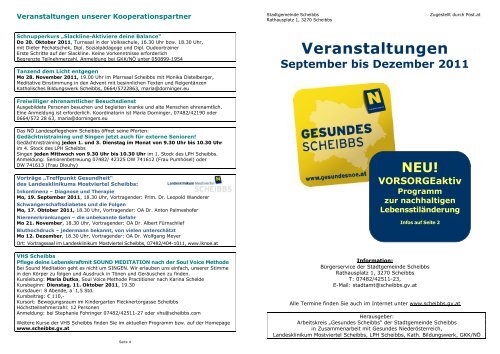 Veranstaltungen - Stadtgemeinde Scheibbs