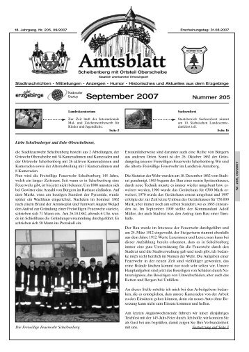 September 2007 - auf Scheibenberg.de