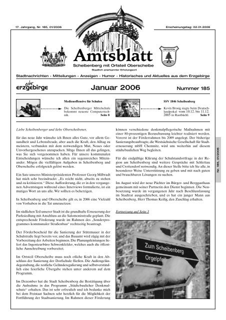 Januar 2006 - auf Scheibenberg.de