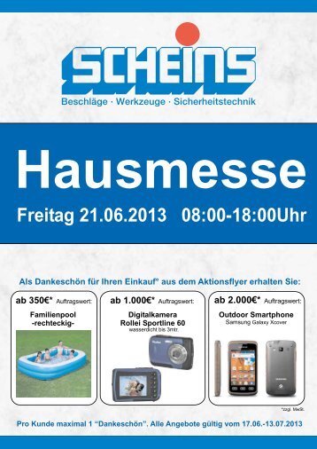 geht`s zu den Angeboten...Aktionsbroschüre 2013 - Scheins ...