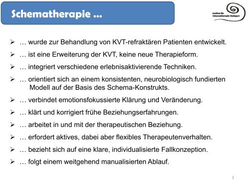Das Schematherapie - Institut für Schematherapie Stuttgart