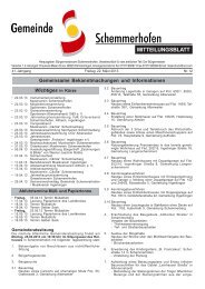 Mitteilungsblatt Nr.12 - Gemeinde Schemmerhofen