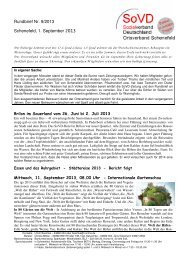 Rundbrief Nr. 9/2013 Schenefeld, 1. September 2013