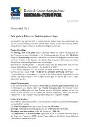 Elternbrief 1 - Deutsch-Luxemburgisches Schengen-Lyzeum Perl