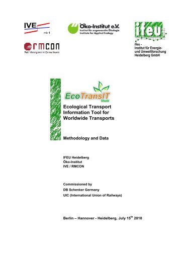 Ecological Transport Information Tool for Worldwide ... - Schenker