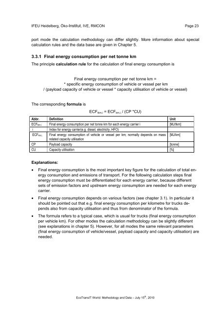 Ecological Transport Information Tool for Worldwide ... - Schenker