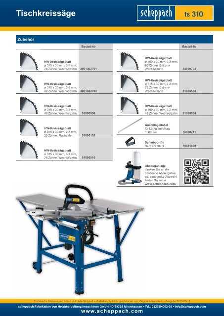 Katalog classic - Scheppach