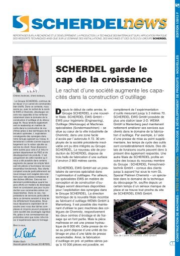 SCHERDEL garde le cap de la croissance - Scherdel GmbH