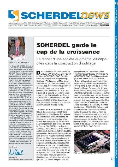 SCHERDEL garde le cap de la croissance - Scherdel GmbH