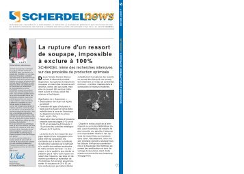 La rupture d'un ressort de soupape, impossible ÃƒÂ  ... - Scherdel GmbH
