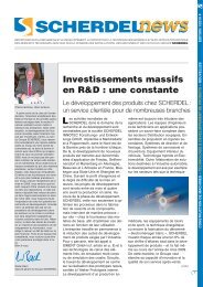 Investissements massifs en R&D : une constante - Scherdel GmbH