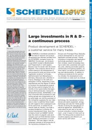 Large investments in R & D Ã¢Â€Â“ a continuous process - Scherdel GmbH