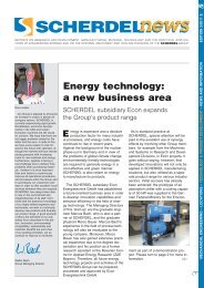 Energy technology: a new business area - Scherdel GmbH