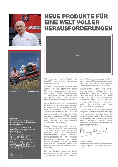 News@MF Ausgabe 31 (PDF 3,2 MB) - Landtechnik Scherndl-Figl