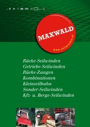 RÃƒÂ¼cke-Seilwinden - MAXWALD Seilwinden