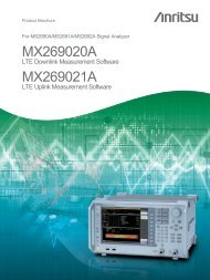 3GPP LTE RF Measurements using the Ms269xa Family of ... - elsinco