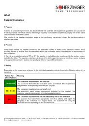 QAA5 Supplier Evaluation - Scherzinger