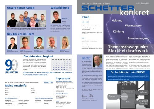 Nr. 34 - Oktober 2013 [PDF] - Schetter GmbH