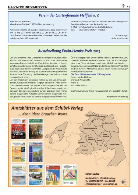 Ausgabe 3/2013 - Schibri-Verlag