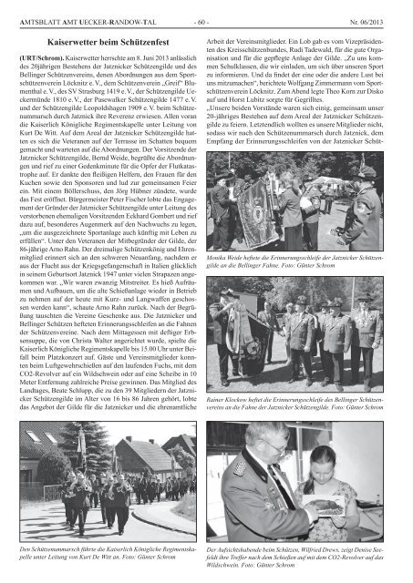 Jahrgang 11 ISSN 1611-227X 29. Juni 2013 Nr. 06 - Schibri-Verlag