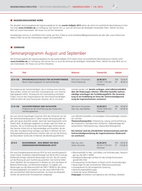 Ingenieurkammer Niedersachsen - Fachverlag Schiele & Schön