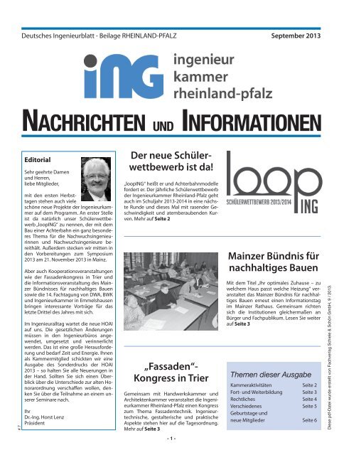 nachrichten und informationen - Fachverlag Schiele & Schön