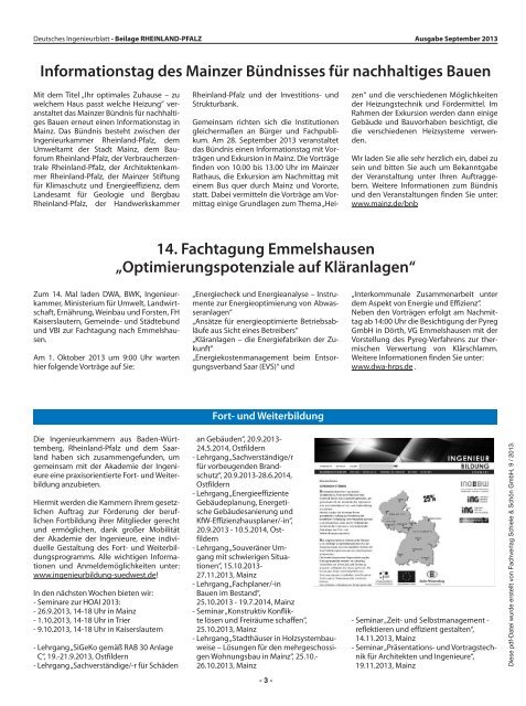nachrichten und informationen - Fachverlag Schiele & Schön