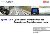 openETCS - Schienenfahrzeugtagung Graz