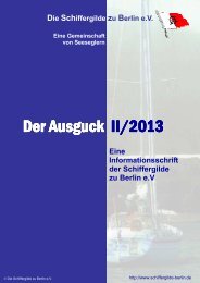 Ausgabe 2/2013 - Schiffergilde zu Berlin