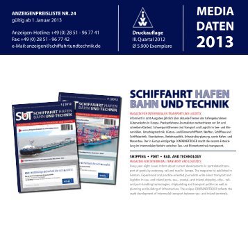 Mediadaten - Schiffahrt und Technik